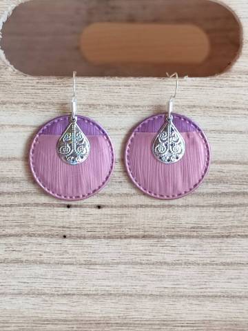 Boucles d'oreilles fantaisies bicolore