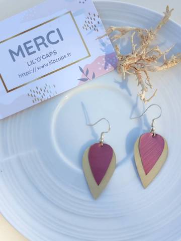 Boucles d'oreilles fantaisie gouttes