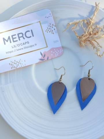 Boucles d'oreilles fantaisie gouttes