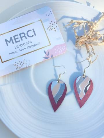 Boucles d'oreilles fantaisie gouttes